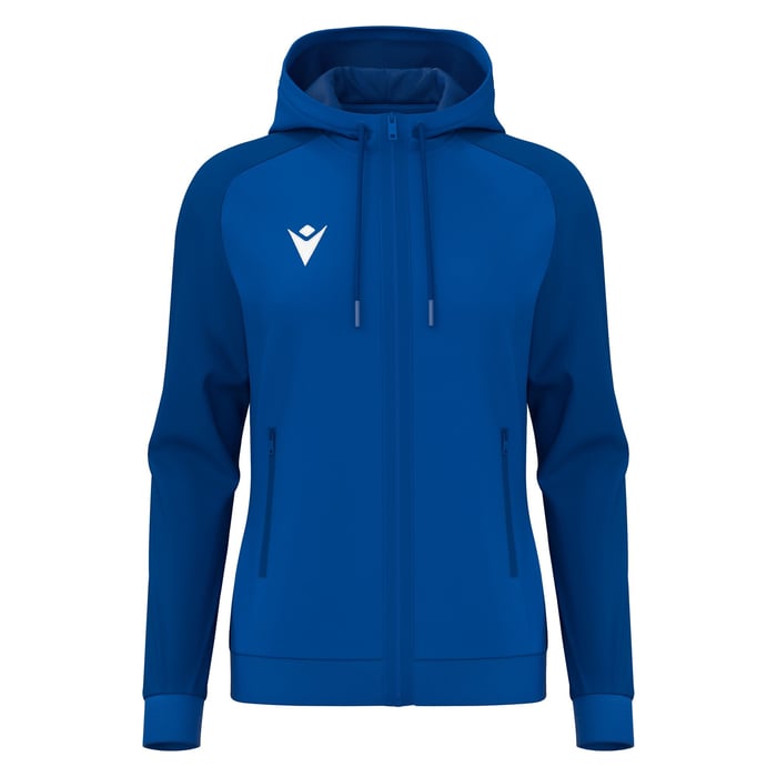 Macron Atlas Women's Full Zip Hoody in blue