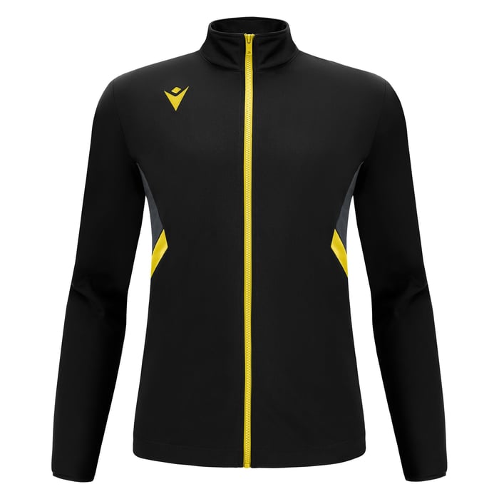 Macron Raijin Full Zip Top in black and yellow