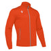 Orange jacket with a zipper on a white background