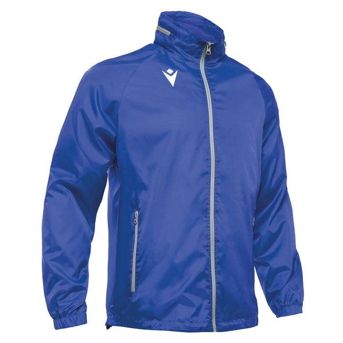 Macron Praia Hero Full Zip Wind Breaker in blue