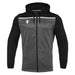 Macron Aether Full Zip Hoody in grey and black