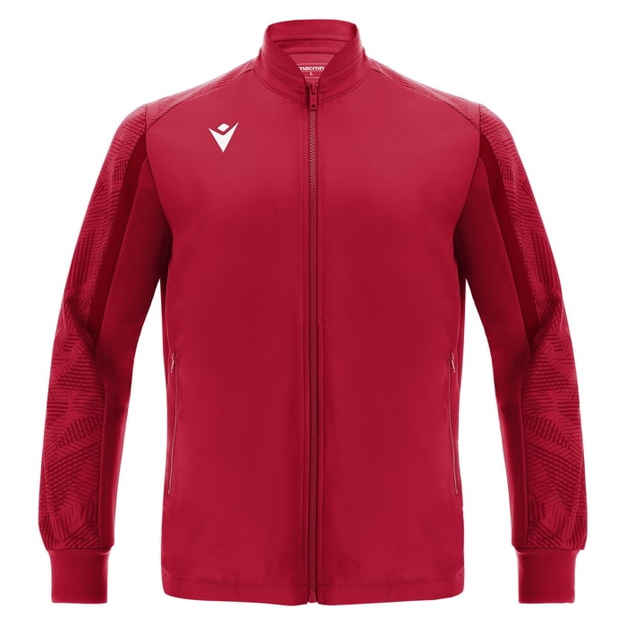 Macron Achihlles Full Zip Microfiber Top in red