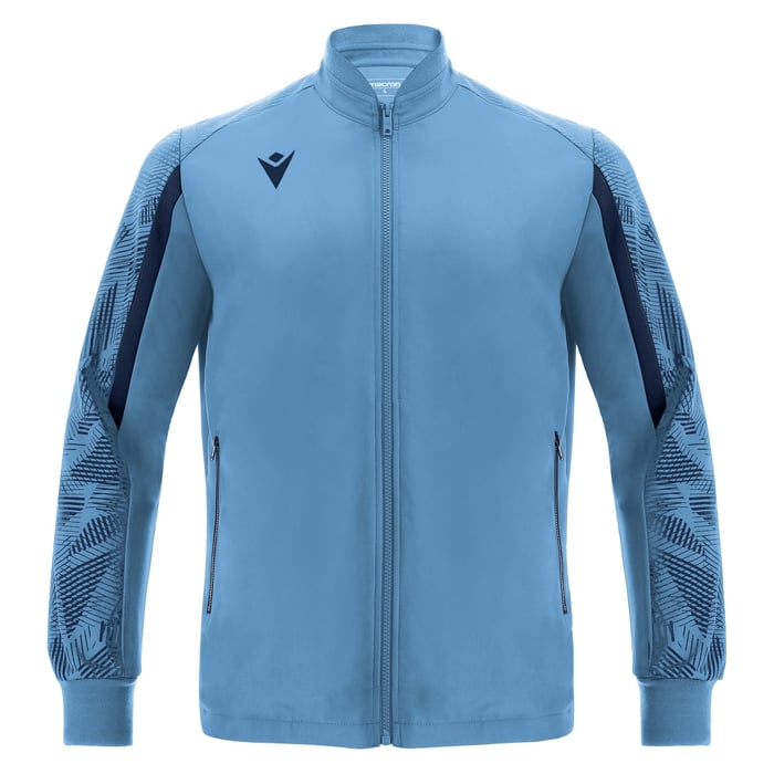 Macron Achihlles Full Zip Microfiber Top in sky blue