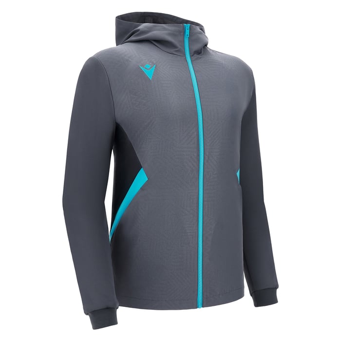 Macron Tiamat Full Zip Microfiber Hoody in grey and blue
