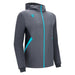 Macron Tiamat Full Zip Microfiber Hoody in grey and blue