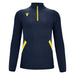 Macron Fraser 1/4 Zip Top in navy and yellow