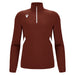 Macron Plave 1/4 Zip Top in red