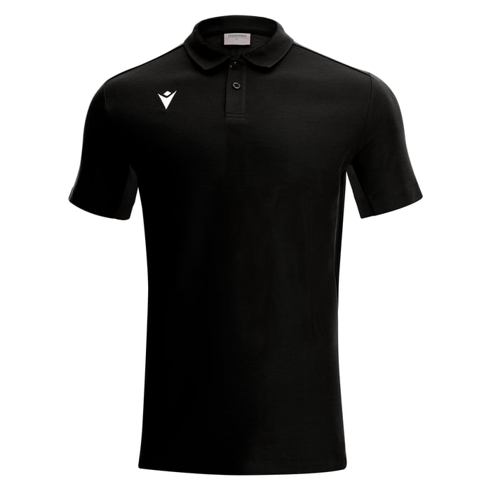 Macron Clarinet Short Sleeve Polo Shirt in black