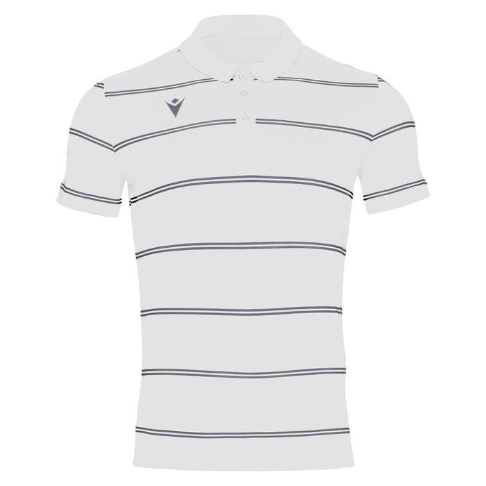 Macron Flamenco Short Sleeve Polo Shirt in white