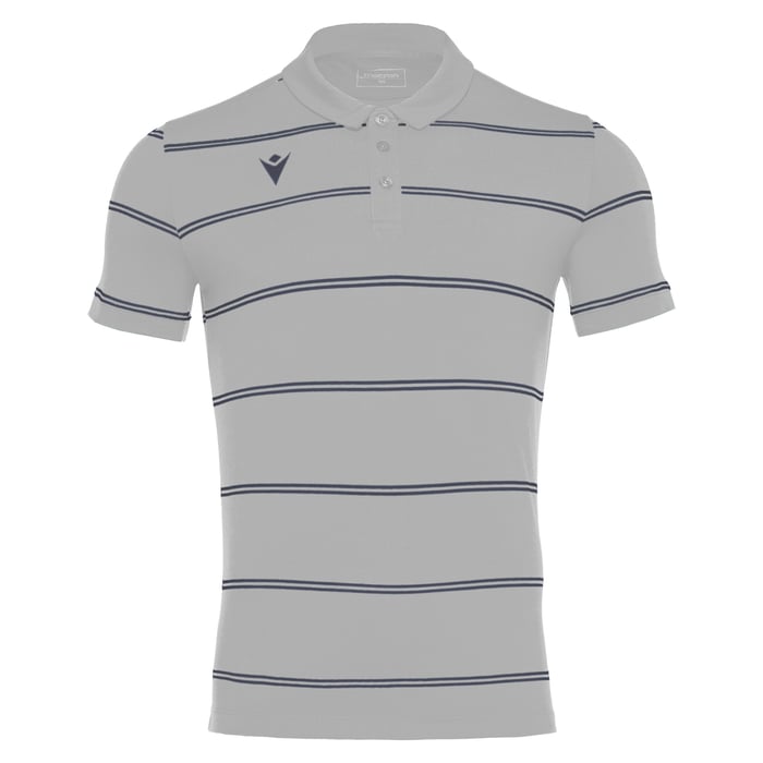 Macron Flamenco Short Sleeve Polo Shirt in grey