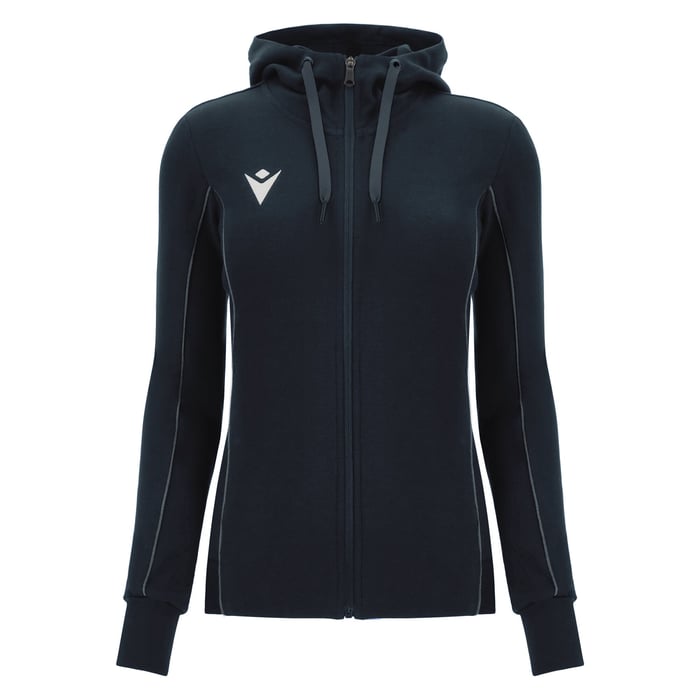 Macron Base Women's Eco Full Zip Hoody in black