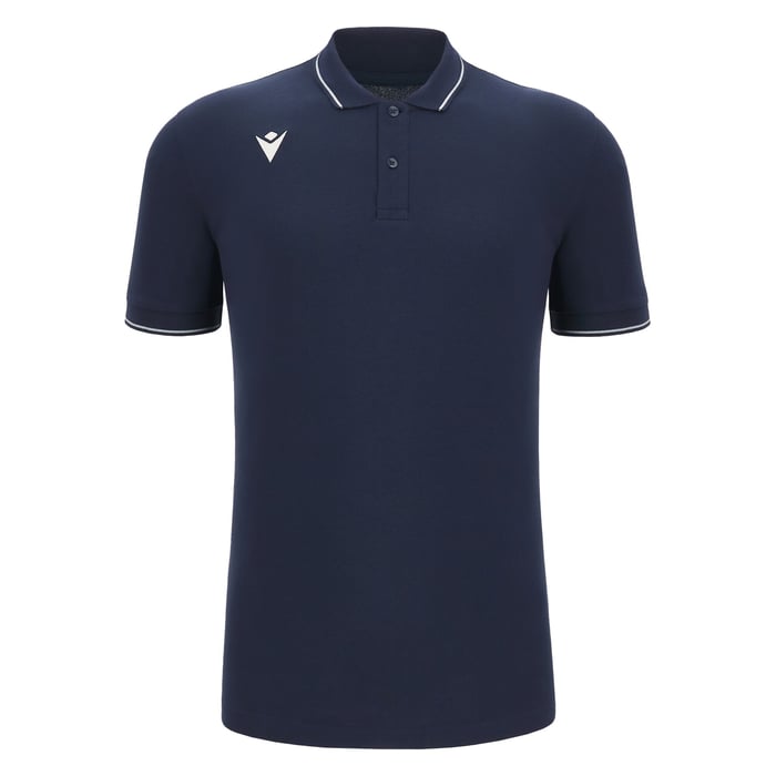 Macron Comedy Eco Short Sleeve Polo Shirt in navy