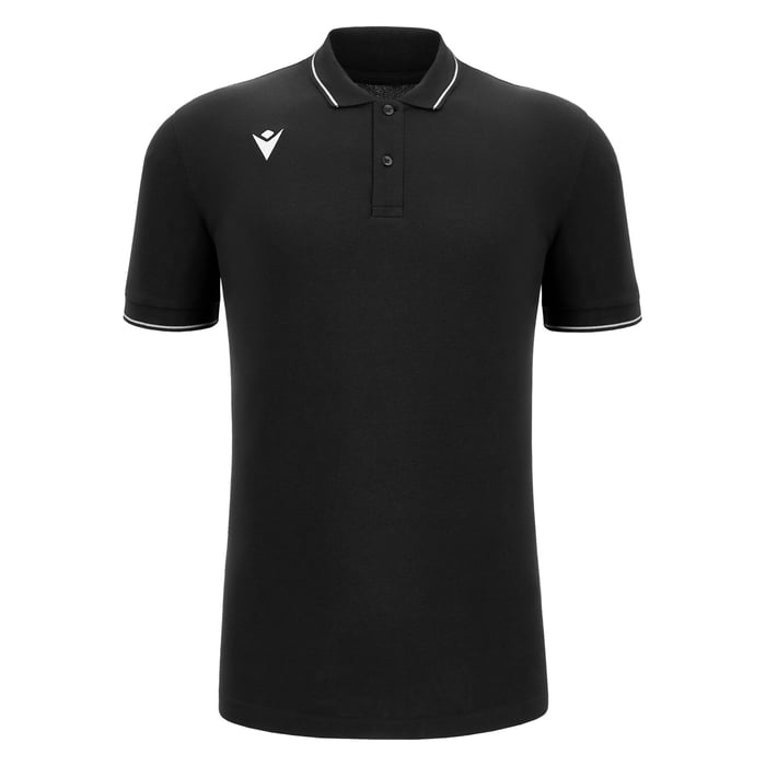 Macron Comedy Eco Short Sleeve Polo Shirt in black