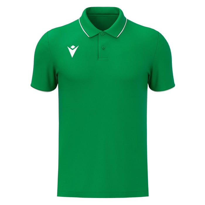Macron Draco Hero Short Sleeve Polo Shirt in green