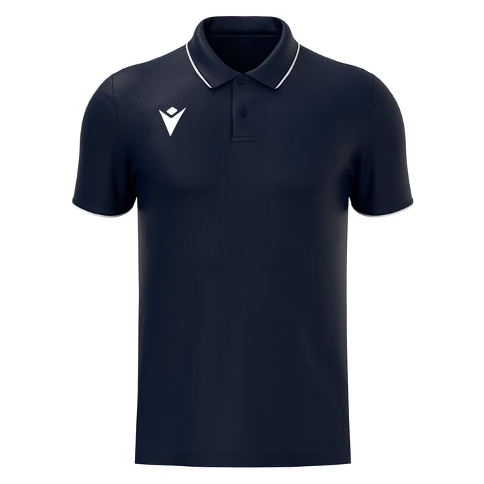 Macron Draco Hero Short Sleeve Polo Shirt in navy