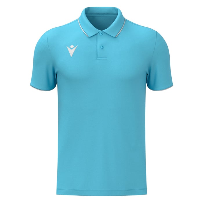 Macron Draco Hero Short Sleeve Polo Shirt in sky blue