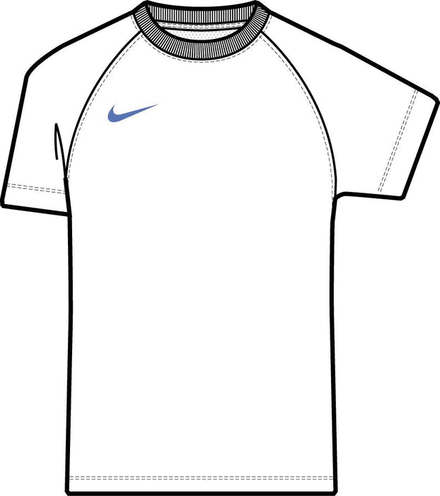 Nike Dri-Fit Park VIII Women's Short Sleeve Shirt in white/royal blue