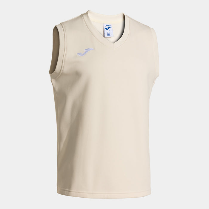 Joma Cricket Sleeveless Jumper in white