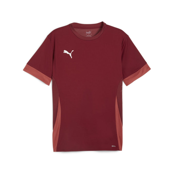 Puma Team Goal Matchday Short Sleeve Shirt in burgundy