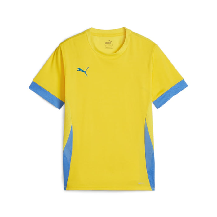 Puma Team Goal Matchday Short Sleeve Shirt in yellow and blue