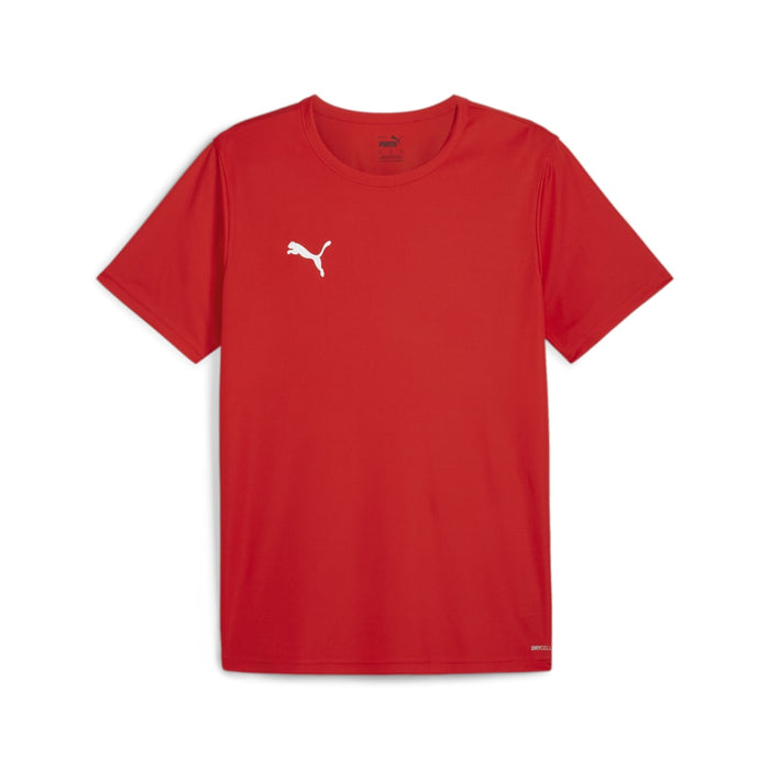 A short-sleeved Puma team shirt in red with a white Puma logo on the chest.