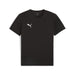 A short-sleeved Puma team shirt in black with a white Puma logo on the chest.