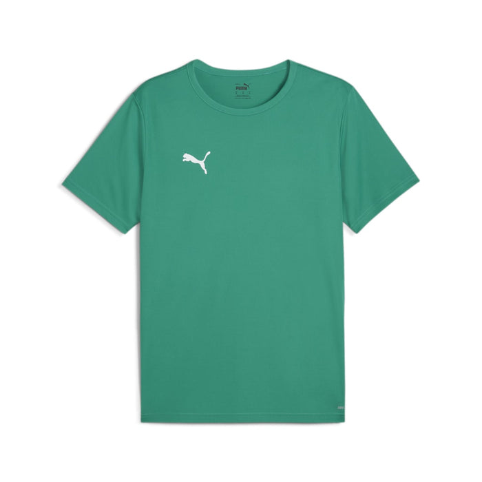 A short-sleeved Puma team shirt in green with a white Puma logo on the chest.