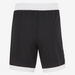 Black shorts with white trim on a white background