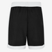 Black shorts with white trim on a white background