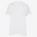 Plain white t-shirt on a light gray background