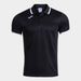 Joma Combi Premium Short Sleeve Polo in black and white