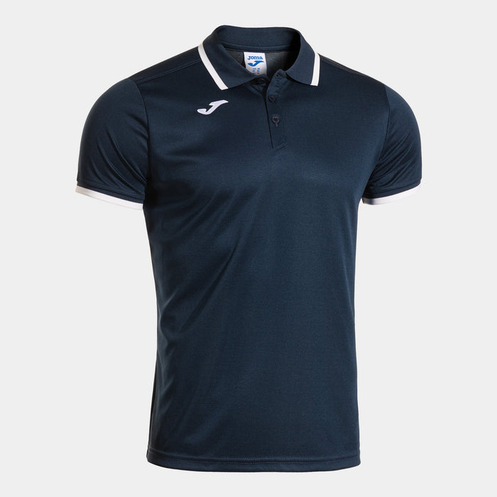 Joma Combi Premium Short Sleeve Polo in navy and white