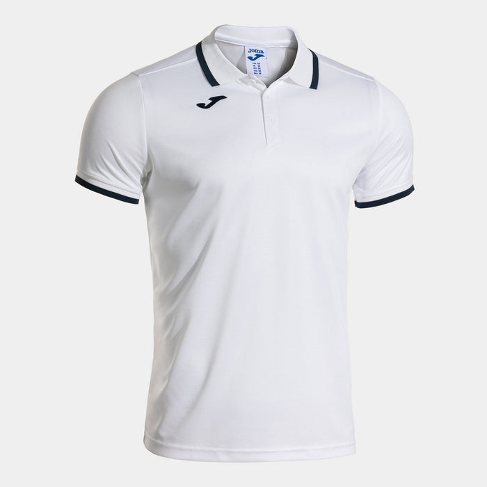Joma Combi Premium Short Sleeve Polo in white