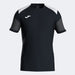 Joma Danubio IV Short Sleeve T-Shirt in black with white accents