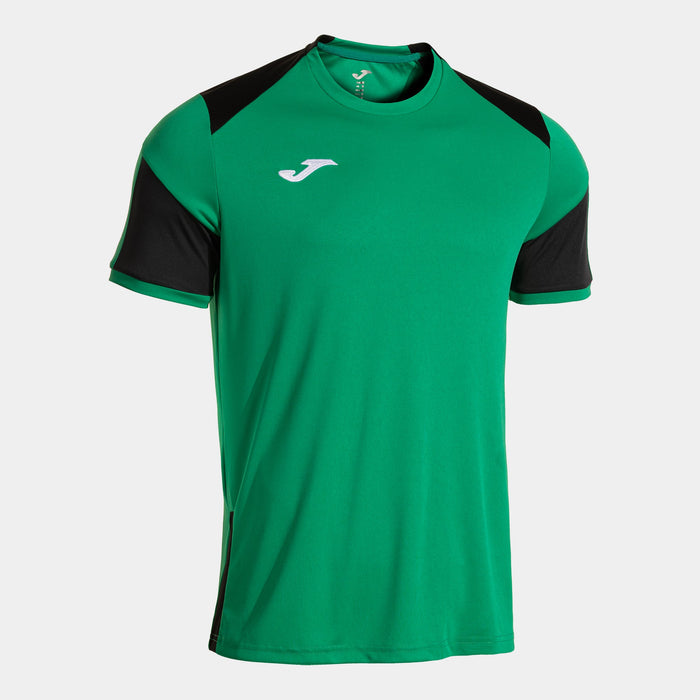Joma Danubio IV Short Sleeve T-Shirt in green with black accecnts