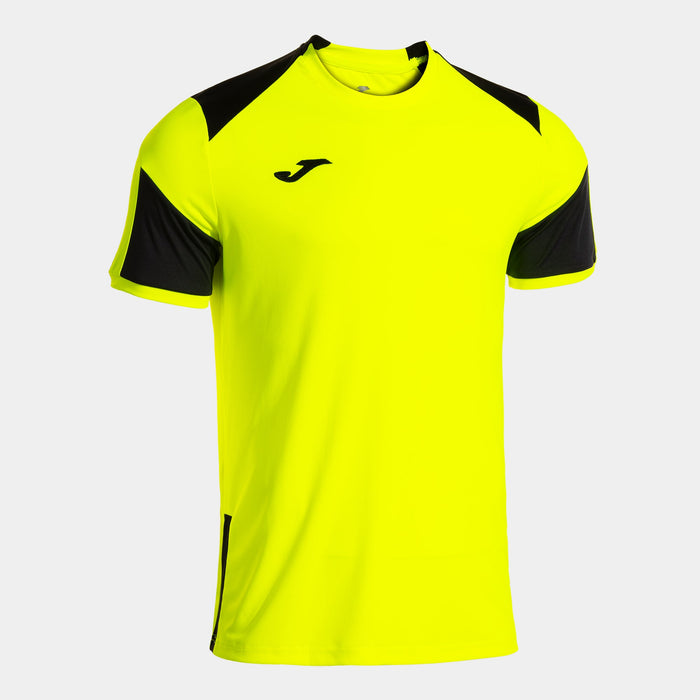Joma Danubio IV Short Sleeve T-Shirt with yellow and black accents