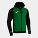 Joma Lider Hooded Jacket in green and black