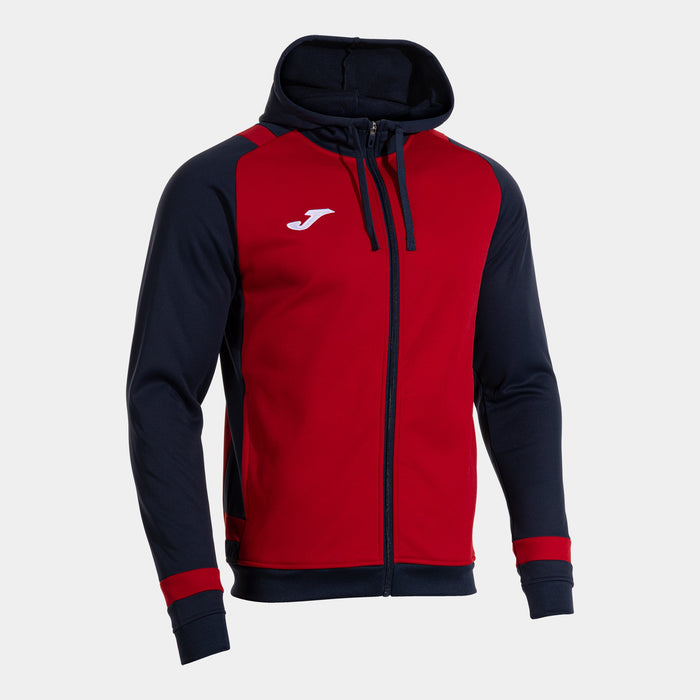 Joma Lider Hooded Jacket in red and navy
