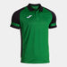 Joma Lider Short Sleeve Polo Shirt in green and black