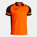 Joma Lider Short Sleeve Polo Shirt in orange and black
