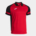 Joma Lider Short Sleeve Polo Shirt in red and black