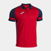 Joma Lider Short Sleeve Polo Shirt in red and navy