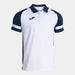 Joma Lider Short Sleeve Polo Shirt in white and navy