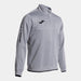 A grey men's half-zip sweatshirt with a high collar and the white Joma logo on the left sleeve.