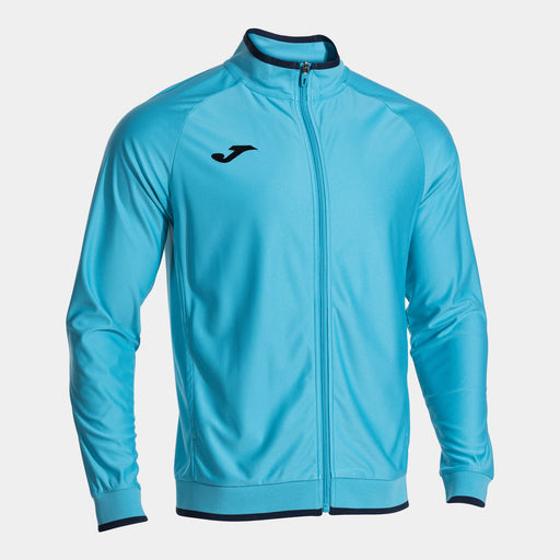Joma Combi Premium Full Zip Jacket in neon blue with black trim