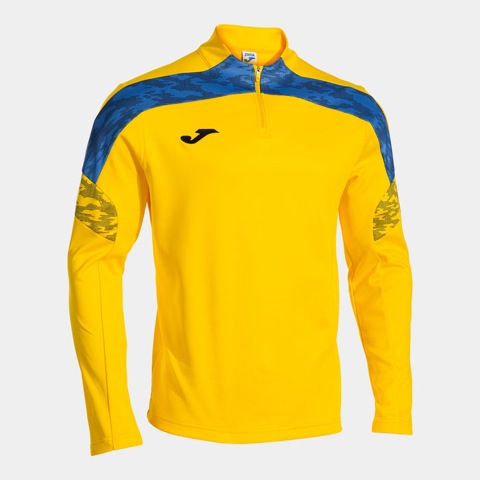 Joma Championship VIII 1/4 Zip Sweatshirt in yellow and navy blue